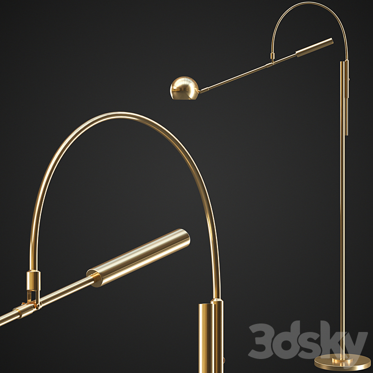 Floor lamp Restoration Hardware Orbiter II 3DS Max - thumbnail 1