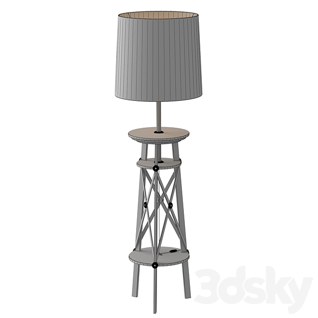 Floor lamp-shelf La Mer 3DSMax File - thumbnail 2