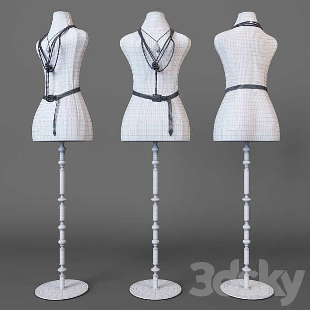 Floor lamp silhouette 3DSMax File - thumbnail 3