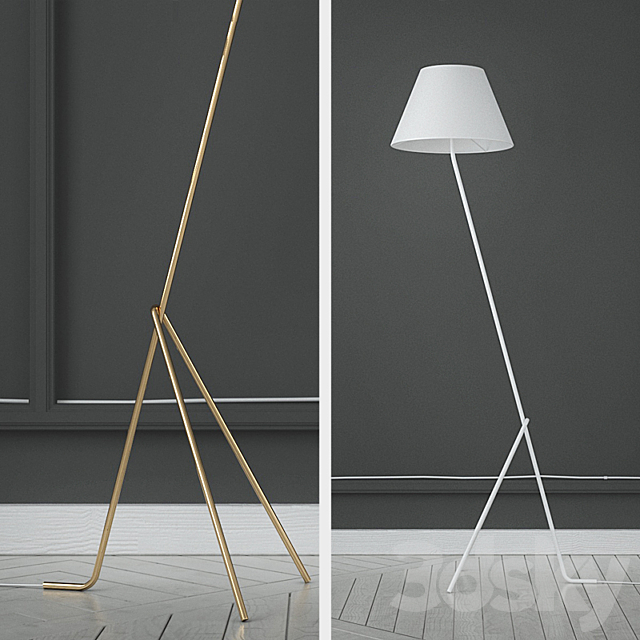 Floor lamp SPILLA 3DS Max Model - thumbnail 2