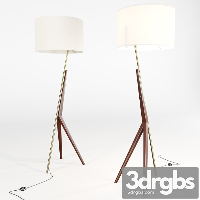 Floor lamp west elm caldas floor lamp 3dsmax Download - thumbnail 1