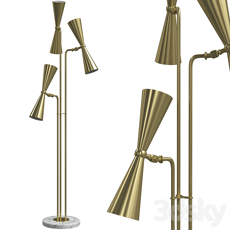 Floor lamp Wooddi Amadeo 3DS Max - thumbnail 1