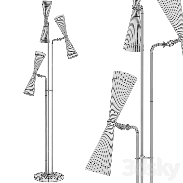 Floor lamp Wooddi Amadeo 3DS Max - thumbnail 2