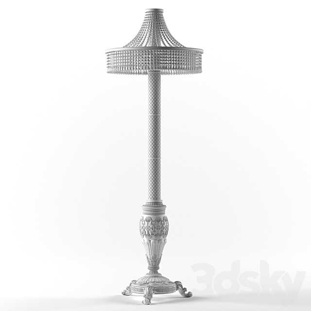 Floor lamp Zanaboni 3ds Max - thumbnail 3