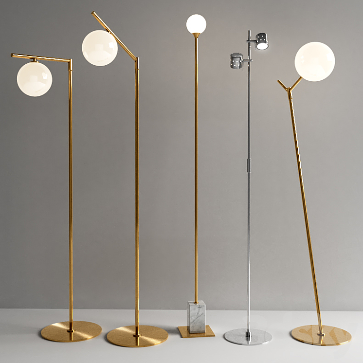 Floor lamps Aromas del Campo set 3DS Max - thumbnail 1