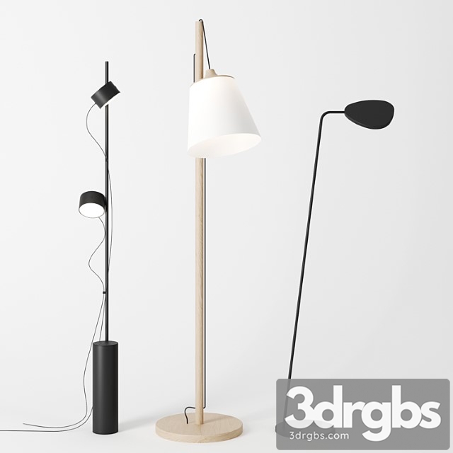 Floor lamps by muuto 3dsmax Download - thumbnail 1