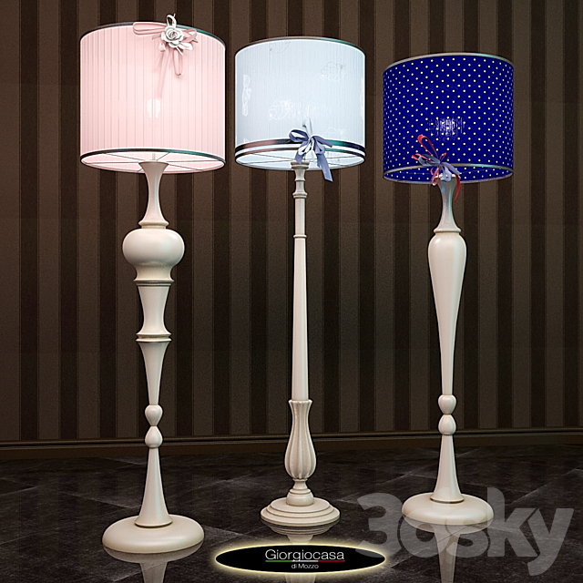 Floor lamps GIORGIOCASA. Italy. art. L1. L5. L10 3DSMax File - thumbnail 1