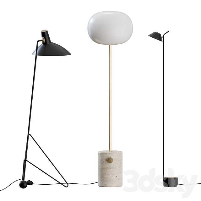 Floor Lamps Set 02 3DSMax File - thumbnail 5