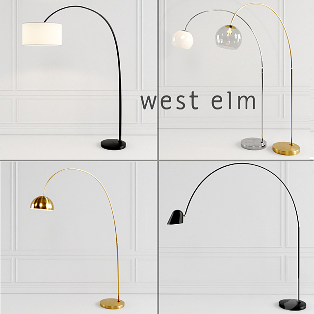 Floor lamps west elm set_1 3DSMax File - thumbnail 1