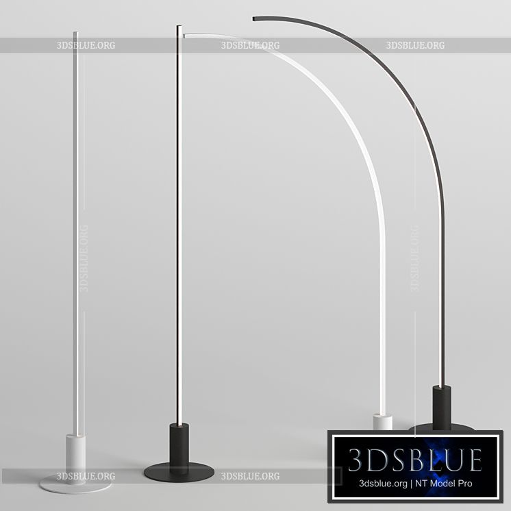 Floor Line and Floor c-line floor lamps from Forstlight 3DS Max - thumbnail 3