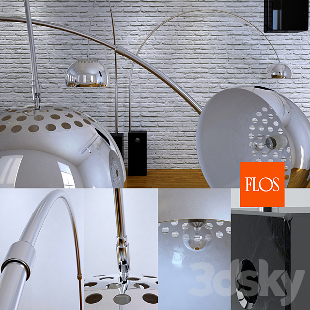 Flos Arco (replica) 3ds Max - thumbnail 1