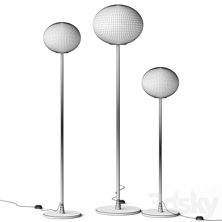 Flos Glo-Ball Floor Lamp 3DS Max - thumbnail 2