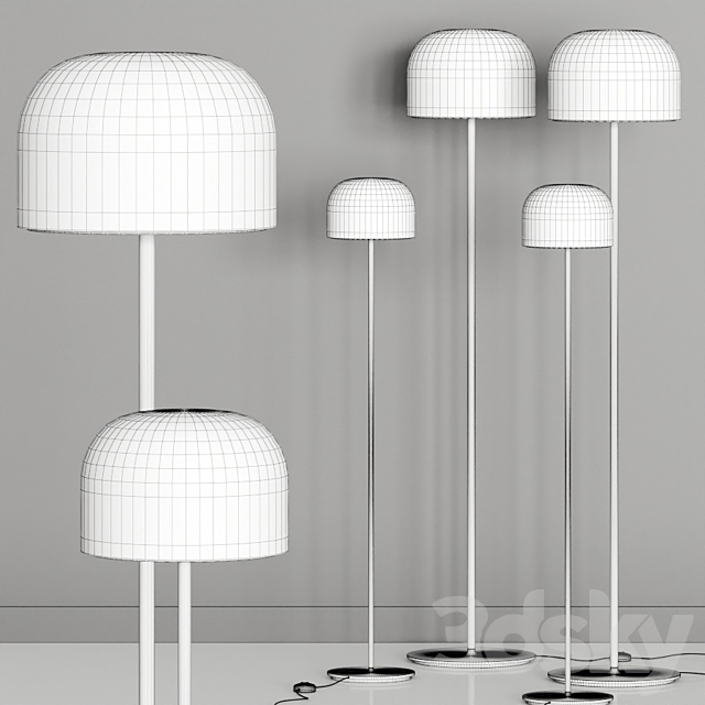 FontanaArte Equatore _ Lampatron Noten Floor Lamps 3DS Max Model - thumbnail 4