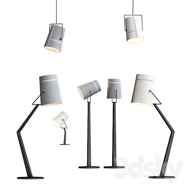 Foscarini Diesel Fork Lamp Shade 3ds Max - thumbnail 1