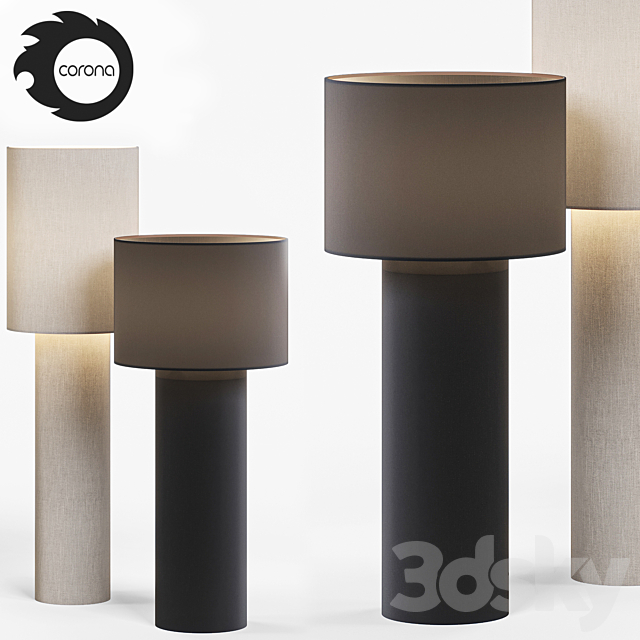 Foscarini for Diesel Pipe Floor Lamps 3DS Max Model - thumbnail 3