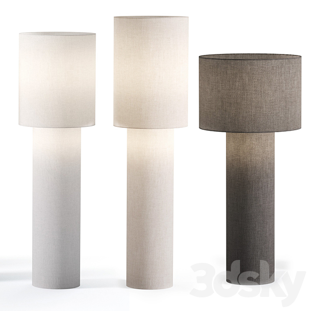 Foscarini for Diesel Pipe Floor Lamps 3DS Max Model - thumbnail 2