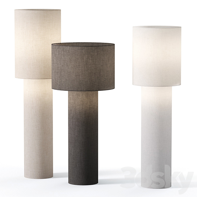 Foscarini for Diesel Pipe Floor Lamps 3DS Max Model - thumbnail 3