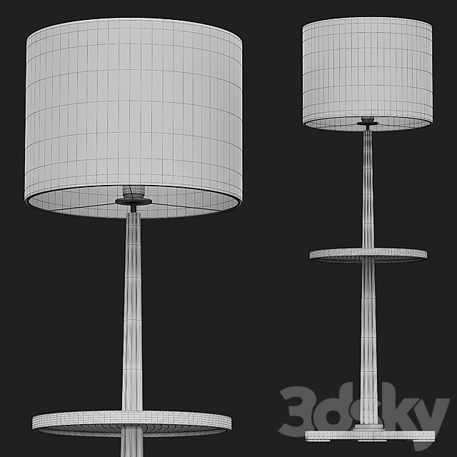 Foter Glass Cylinder Floor Lamp 3DSMax File - thumbnail 2