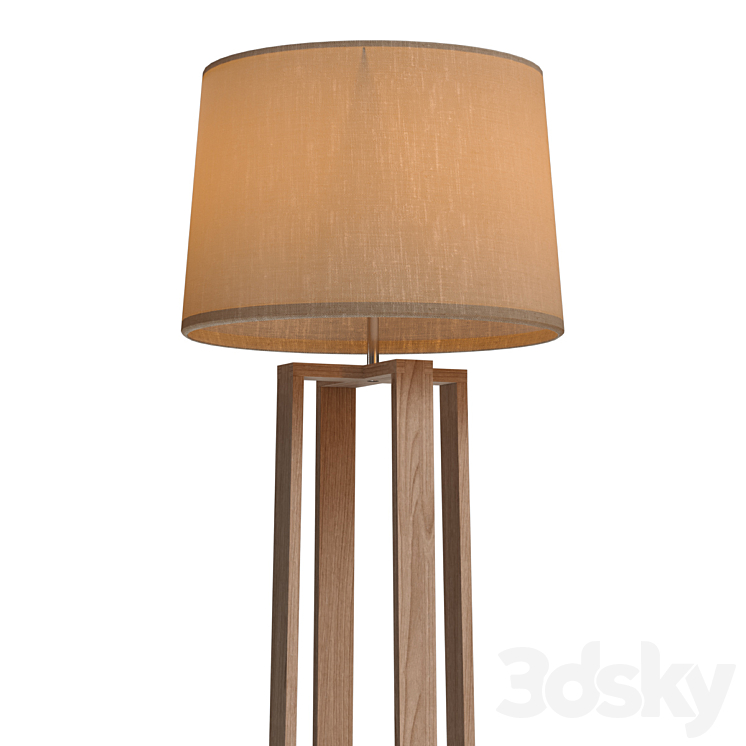 Freya Nubi FR5134-FL-01-BG floor lamp 3DS Max Model - thumbnail 2