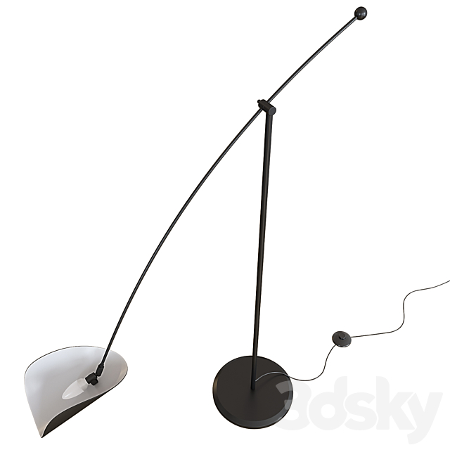 Funambule Adjustable Reading Arc Floor Lamp 3DSMax File - thumbnail 3