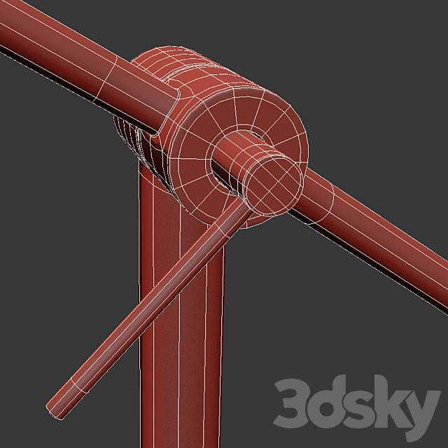 Funambule Adjustable Reading Arc Floor Lamp 3DSMax File - thumbnail 7