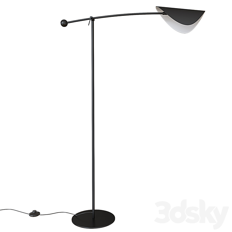 Funambule Adjustable Reading Floor Lamp 3DS Max - thumbnail 2