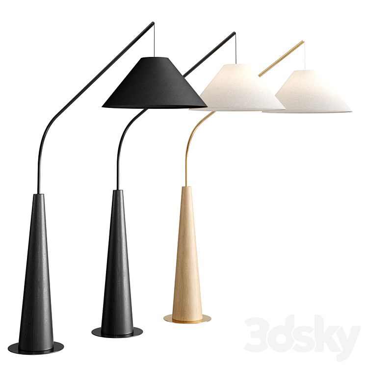 Gibson Hanging Arc Floor Lamp 3DS Max - thumbnail 2