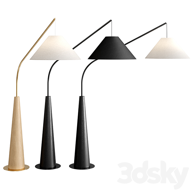 Gibson Hanging Arc Floor Lamp 3DSMax File - thumbnail 3