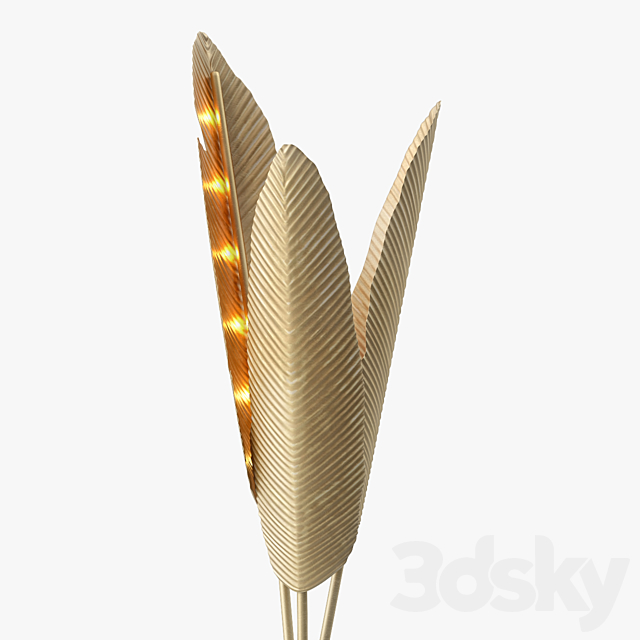 Ginger and Jagger Bananas Floor Lamp 3DS Max Model - thumbnail 2