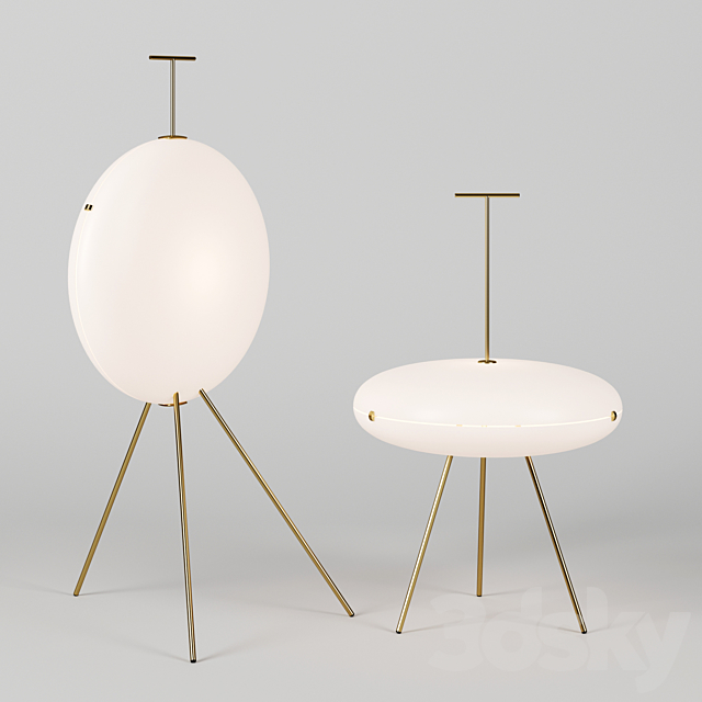 Gio Ponti Luna lamps by TATO 3DSMax File - thumbnail 1