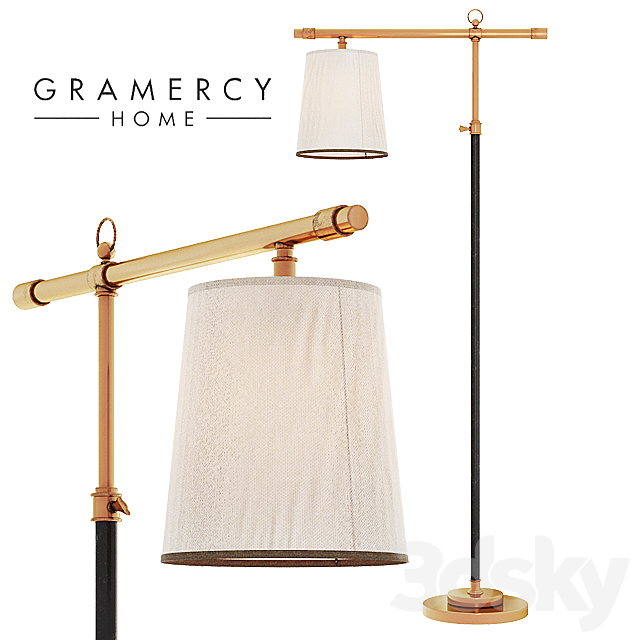 Gramercy steeve floor lamp 3ds Max - thumbnail 1