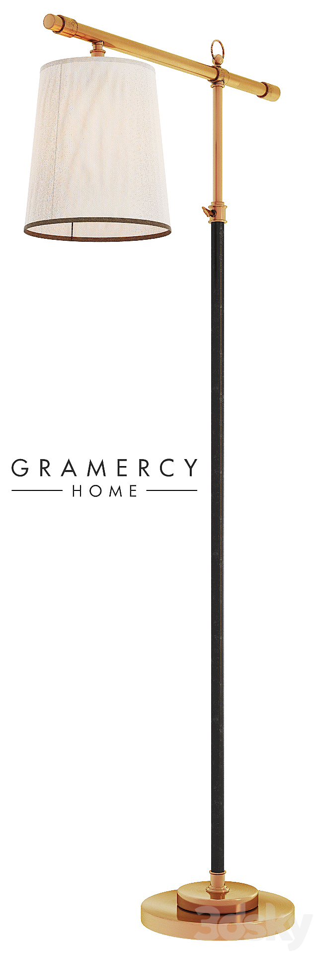 Gramercy steeve floor lamp 3ds Max - thumbnail 2