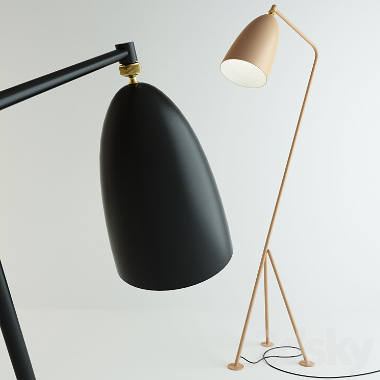 Grasshopper Lamp by Gubi 3DS Max - thumbnail 1