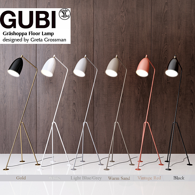 Grossman Gräshoppa floor lamp Gubi Design 3DSMax File - thumbnail 2