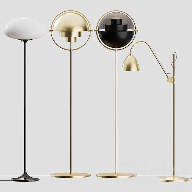 Gubi Floor Lamps Collection 02 3DSMax File - thumbnail 1