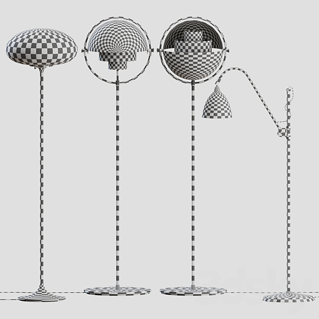 Gubi Floor Lamps Collection 02 3DSMax File - thumbnail 2