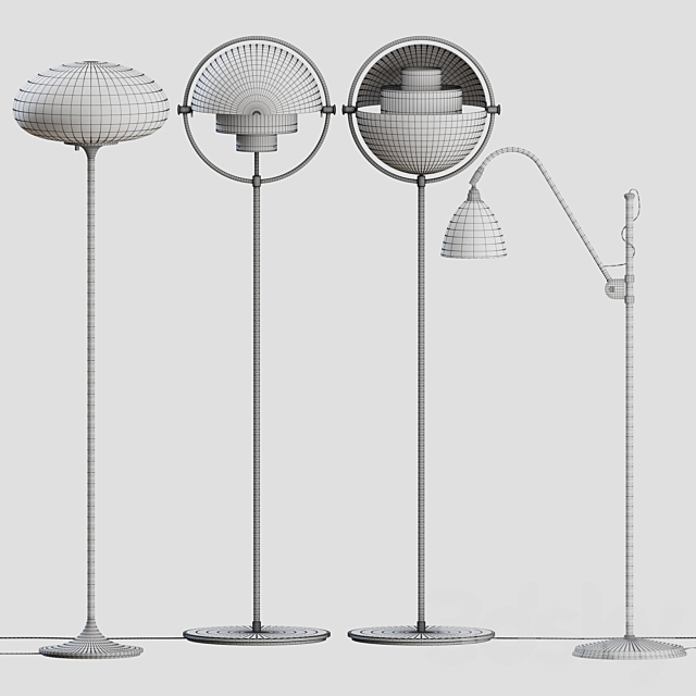 Gubi Floor Lamps Collection 02 3DSMax File - thumbnail 3