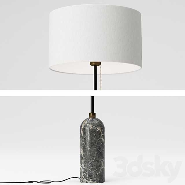 Gubi gravity floor lamp 3DS Max Model - thumbnail 2