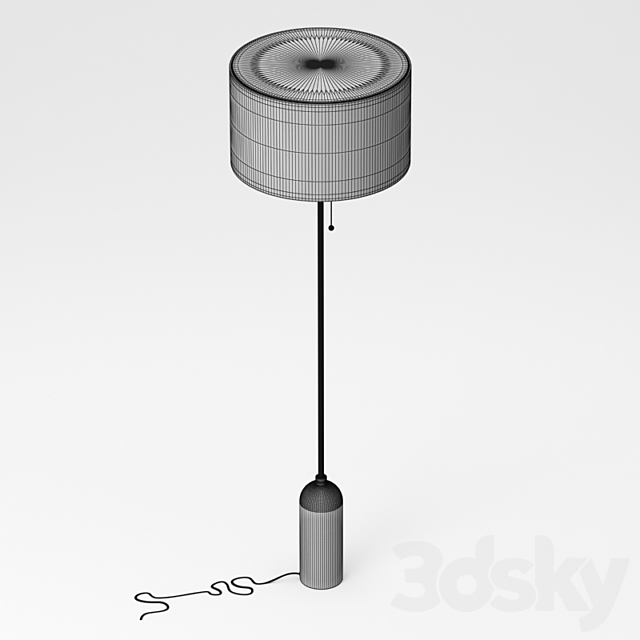 Gubi gravity floor lamp 3DS Max Model - thumbnail 3