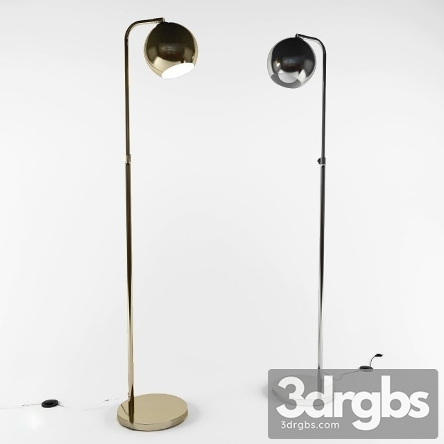 Gumball Floor Lamp Gold 3dsmax Download - thumbnail 1