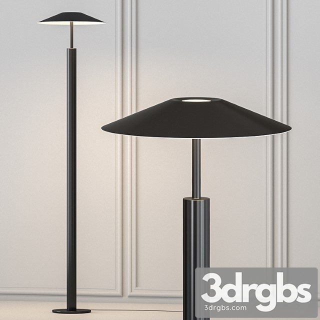 H floor lamp by leds c4 3dsmax Download - thumbnail 1