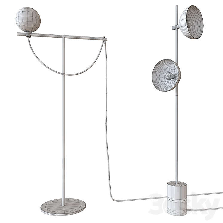 HANDVÄRK Studio Floor Lamp GLOBE FLOOR LAMP 3DS Max - thumbnail 2