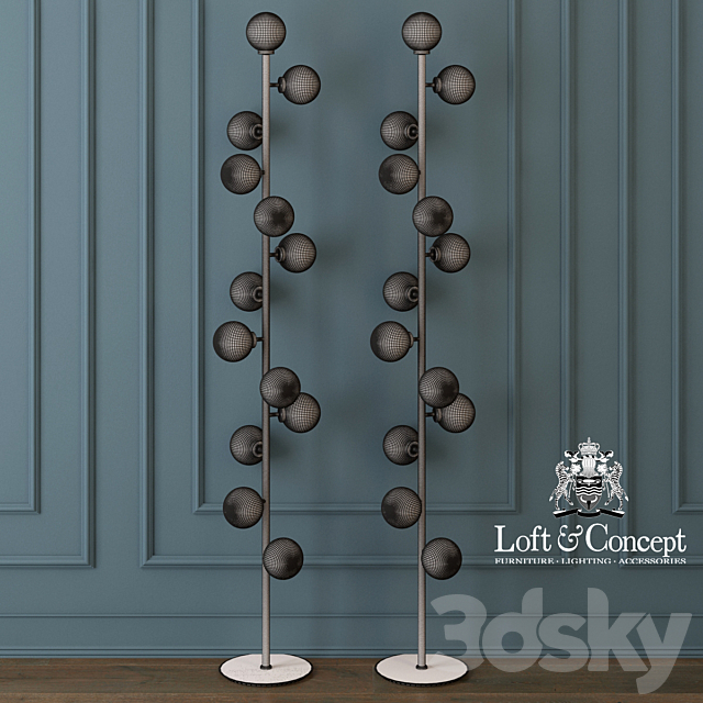 Hanging lamp glass ball ceiling lights 3DSMax File - thumbnail 3