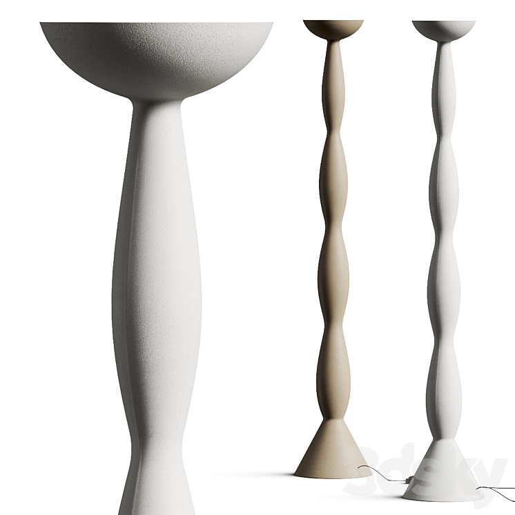 Haos Natural 2020.01 Plaster Floor Lamp 3DS Max - thumbnail 1