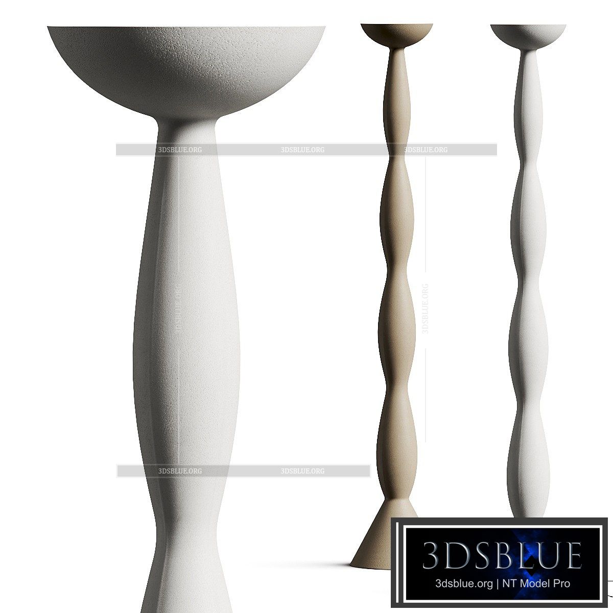 Haos Natural 2020.01 Plaster Floor Lamp 3DS Max - thumbnail 3