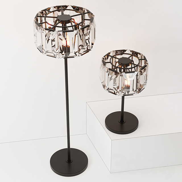 HARLOW CRYSTAL TABLE LAMP. FLOOR LAMP 3DSMax File - thumbnail 1