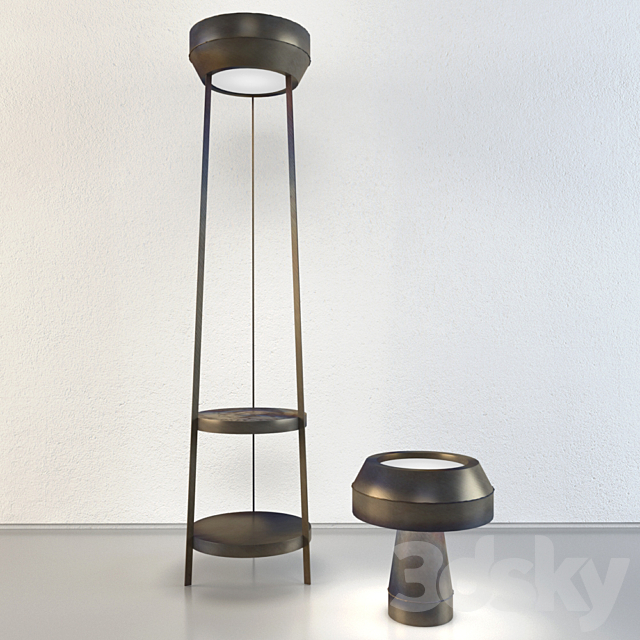 heavy metal lamp 3ds Max - thumbnail 1