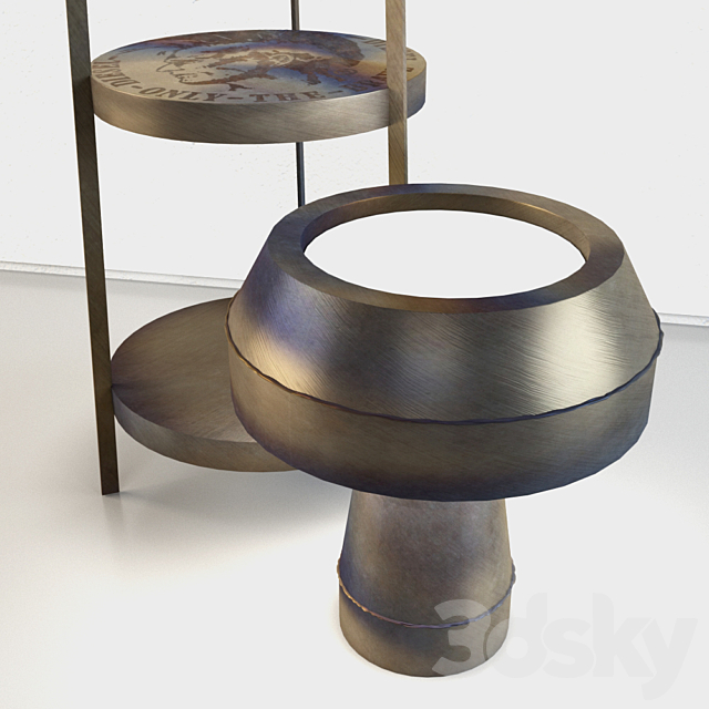 heavy metal lamp 3ds Max - thumbnail 2