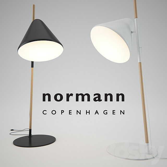 Hello Floor Lamp _ Normann Copenhagen 3ds Max - thumbnail 1