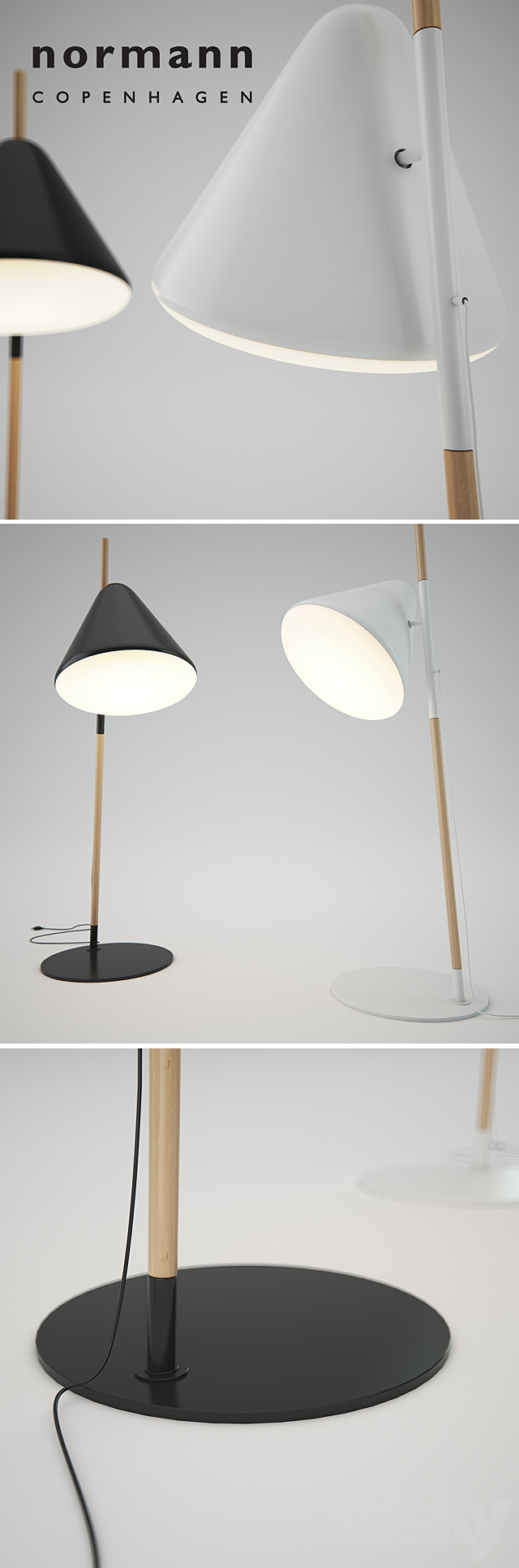 Hello Floor Lamp _ Normann Copenhagen 3ds Max - thumbnail 2